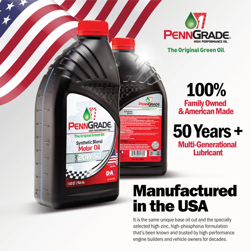 PENN GRADE1 PENN GRADE 1, 71586, Synthetic Blend High Performance Oil SAE 15W-40, 1 Quart (12 Pack) - Image 4
